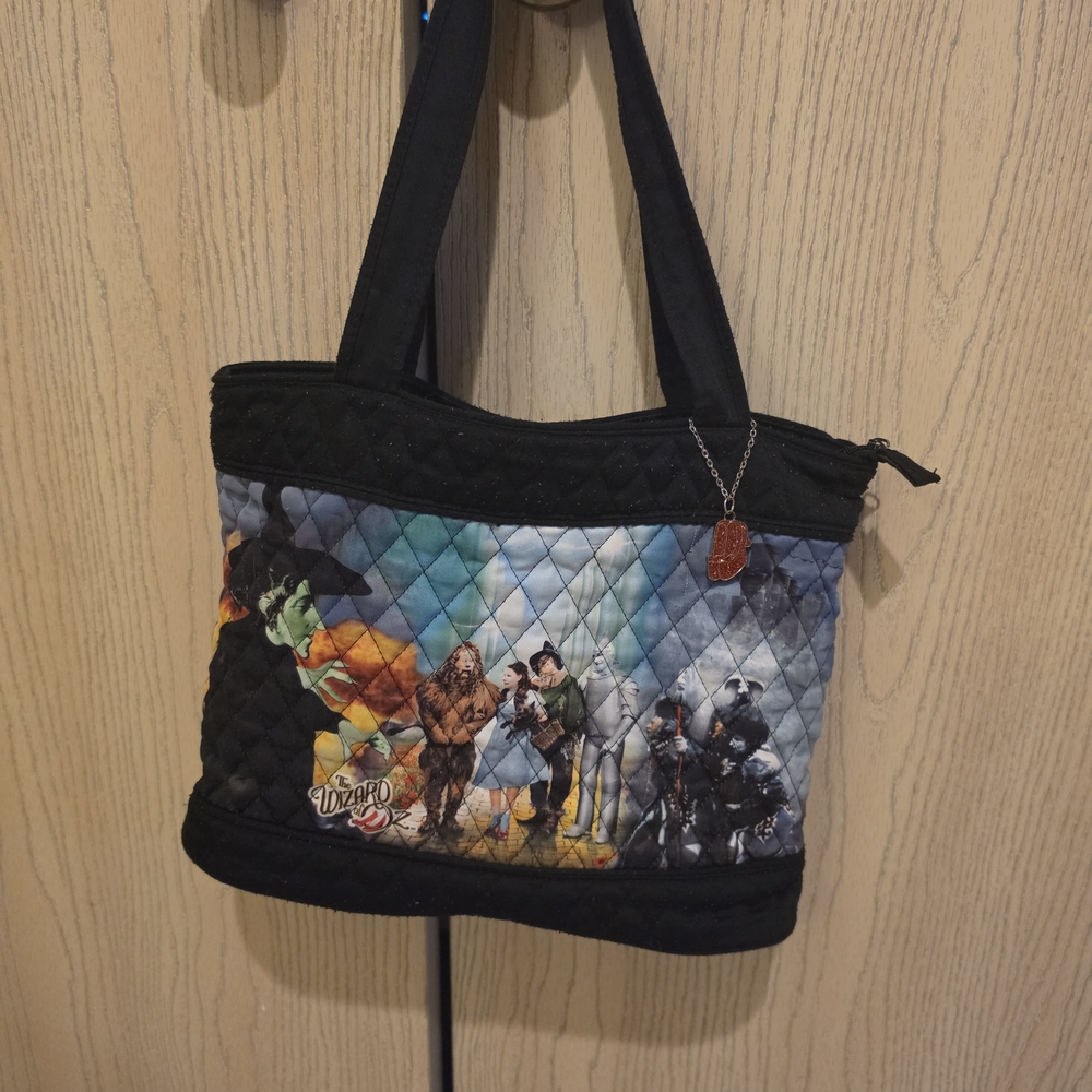 The Bradford Exchange Black Quilted Wizard of Oz Character Tote